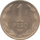 CHILE - 1990 - 1 Peso - Reverse