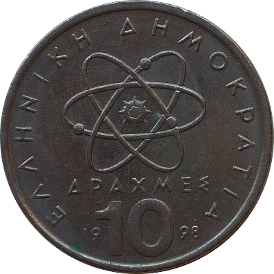 GREECE - 1998 - 10 Drachmas - Obverse