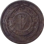 URUGUAY - 1869 - 1 Centésimo - Reverse