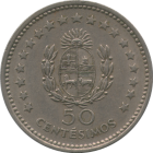 URUGUAY - 1960 - 50 Centésimos - Reverse