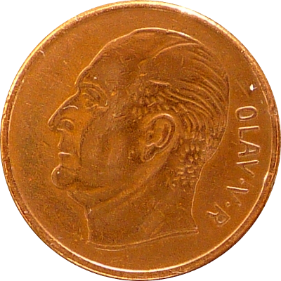 NORWAY - 1958 - 5 Ore - Obverse