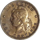 ARGENTINA - 1891 - 2 Centavos - Obverse
