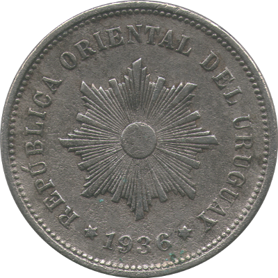 URUGUAY - 1936 - 5 Centésimos - Obverse