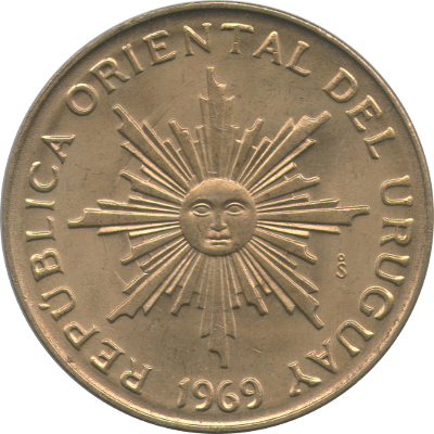 URUGUAY - 1969 - 10 Pesos - Obverse
