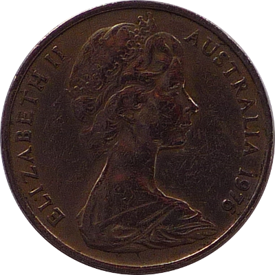 AUSTRALIA - 1976 - 20 Cents - Obverse
