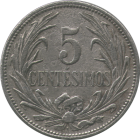 URUGUAY - 1936 - 5 Centésimos - Reverse