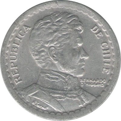 CHILE - 1955 - 1 Peso - Obverse