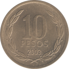 CHILE - 2003 - 10 Pesos - Reverse