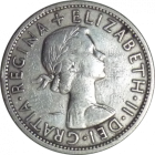 UNITED KINGDOM - 1957 - ½ Crown - Obverse