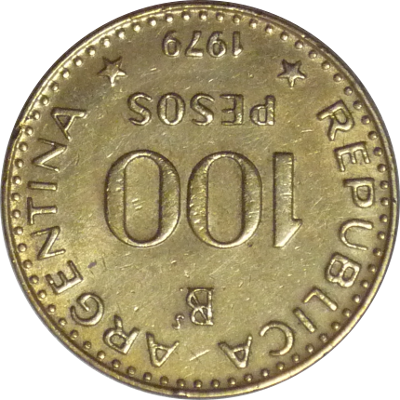 ARGENTINA - 1979 - 100 Pesos - Obverse